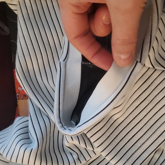 [2X] Reitmans~Black & White Nautical Striped Bodycon Dress NWT - Picture 5 of 9